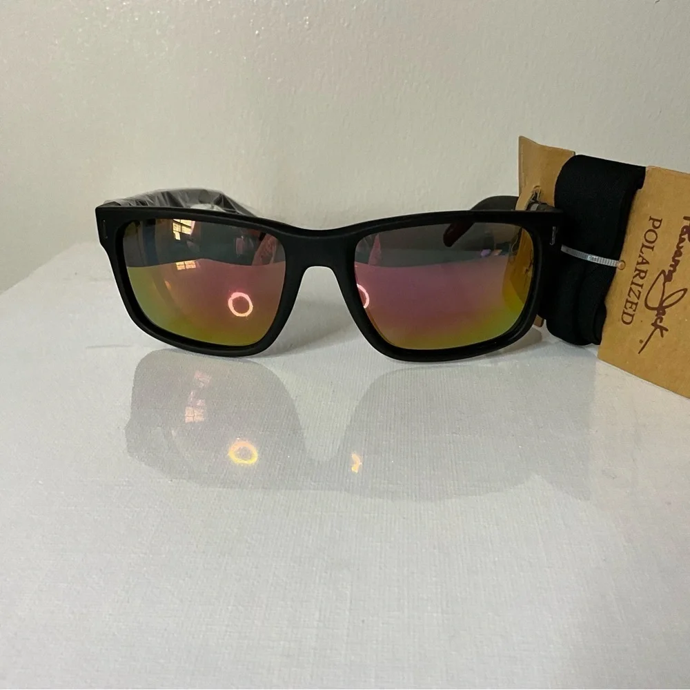Panama Jack Black Sunglasses with Polarized Lenses